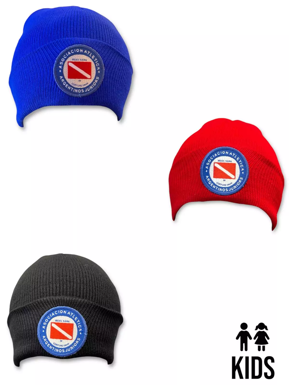 GORRO LANA ESCUDO KIDS BLACK TORO