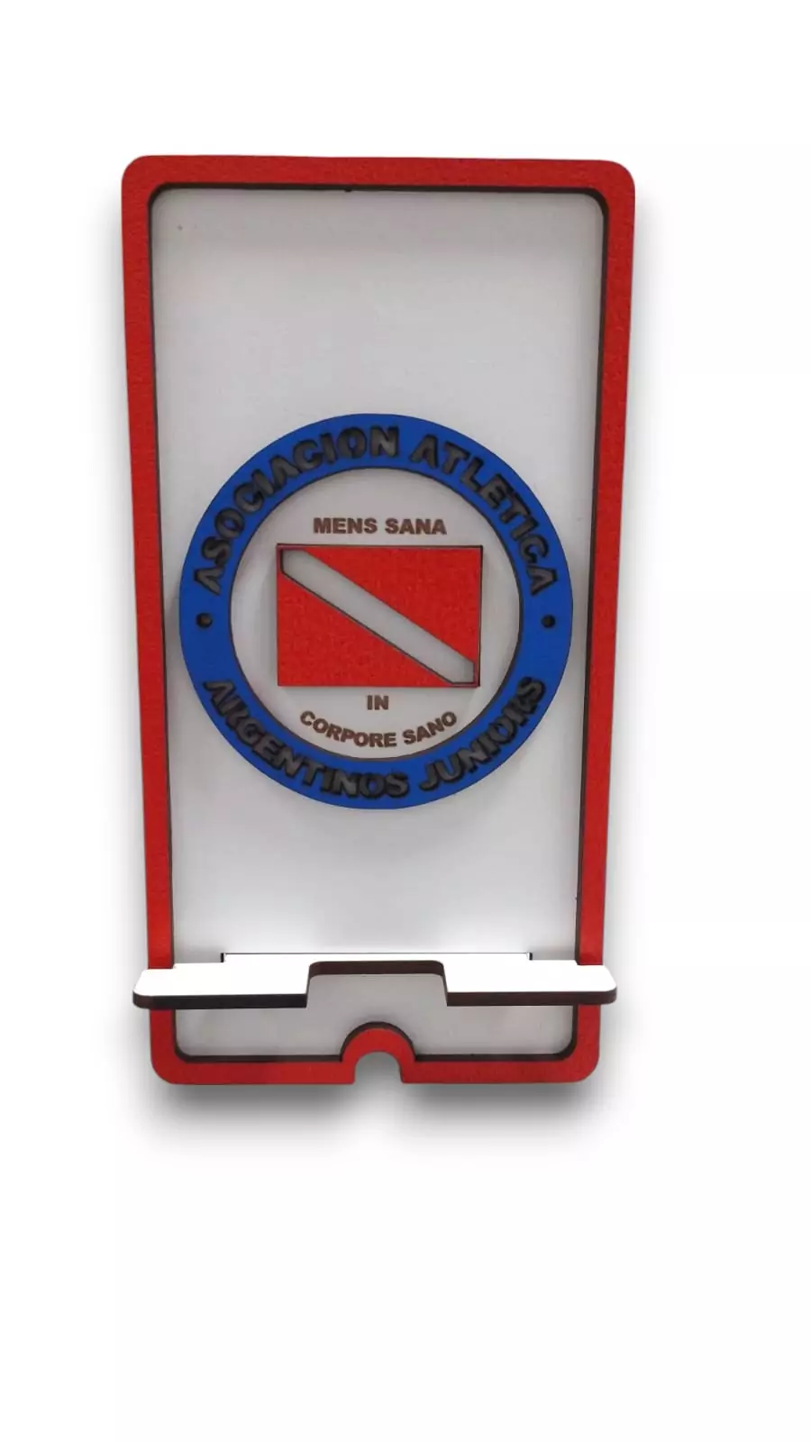 PORTA CELULAR MADERA ESCUDO REGALANDO PASION